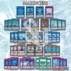 MARINCESS DECK 40 | Anemone Marbled Blue Tang Slug Sea Horse Pascalus 🌊 YuGiOh - Image 1
