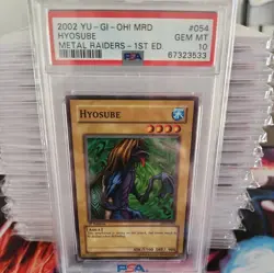 2002 YU-GI-OH! METAL RAIDERS MRD-054 HYOSUBE - 1st Ed- PSA 10 POP 22 - Image 1