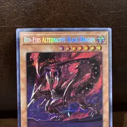 Yugioh Red-Eyes Alternative Black Dragon TN19-EN005 Prismatic Secret Rare - Image 2