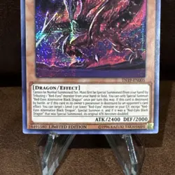 Yugioh Red-Eyes Alternative Black Dragon TN19-EN005 Prismatic Secret Rare - Image 3