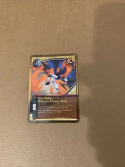 Fire Style: Phoenix Flower Jutsu - 071 - RARE - Naruto CCG Card - GOLD FOIL TEXT - Image 1