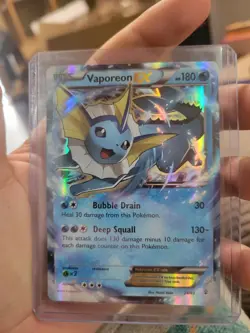 NM Pokemon Vaporeon EX Ultra Rare Full Art Holo 24/83 Generations Card - Image 4