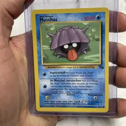 Muschas / Shellder - Pokemon TCG Karte - Fossil - 54/62 - 1999 - Deutsch NM Card - Image 1