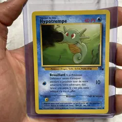 Horsea Hypotrempe 49/62 Fossil French Pokemon Card Common NM/MT Vintage TCG Vtg - Image 1