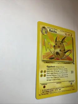 Pokemon TCG Raichu Fossil Card 29/62 1999 Base Set Rare Non-Holo Vintage WOTC - Image 3