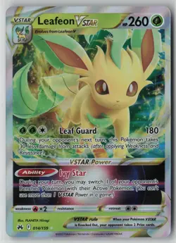 Leafeon VSTAR 014/159 Pokemon TCG Crown Zenith Holo Rare Card (Near Mint) NM 2 - Image 1