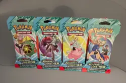 Pokemon Trading Card Game Journey Together Booster Pack Set English 4 Packs - Image 1