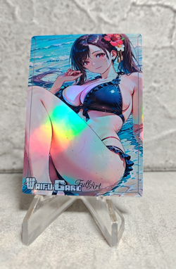 Tifa Lockhart Trading Card Waifu Goddess Story Anime Girl holo Karte Manga Full - Image 1