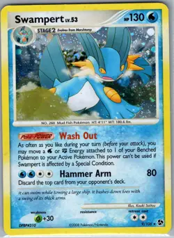 Swampert 9/106 Holo Great Encounters - Pokemon Card - NM - Image 1