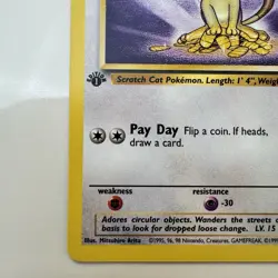 Meowth 1st ed 56/64 Jungle Pokemon TCG Card Common - Image 5