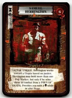 1995 Kult Reality is a Lie! Trading card game - SAMUEL HERRINGTON - Image 1