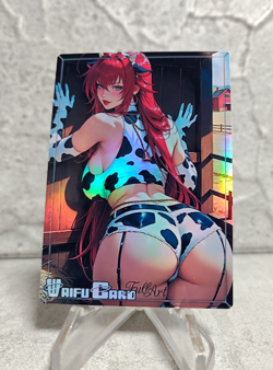 Rias Gremory Trading Card Waifu Goddess Story Anime Girl holo Karte Manga Full - Image 1