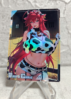 Rias Gremory Trading Card Waifu Goddess Story Anime Girl holo Karte Manga Full - Image 1