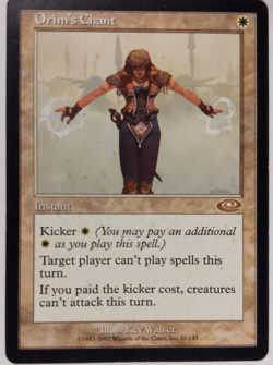 Orim’s Chant – Planeshift - MTG NM | Legacy Combo / Silence Effect | Old Border - Image 1