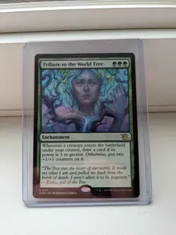 Magic The Gathering (MTG) Card Tribute To The World Tree March of the Machine - Image 1