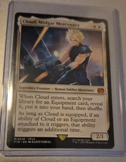Cloud, Midgar Mercenary MTG Mythic Rare Magic: The Gathering Final Fantasy 7 - Image 1