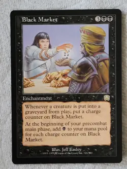 NM Black Market Mercadian Masques Mtg Magic the Gathering - Image 1