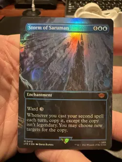 Storm of Saruman (Borderless Foil) Lord of the Rings 413 NM - Image 1