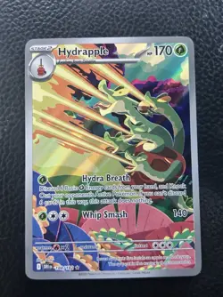 Pokemon TCG Hydrapple Illustration Rare Full Art Holo 188/182 Destined Rivals - Image 1