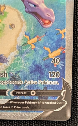 2022 Pokemon Lost Origin Aerodactyl V 180/196 Full Art NM - Image 4