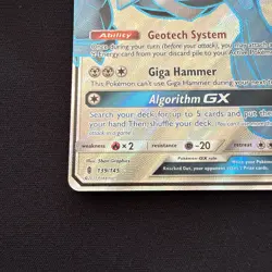✨ Pokemon TCG Metagross GX Full Art 139/145 Sun & Moon Guardians Rising - Image 2