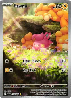 Pokemon TCG Pawmi Holo 226/091 SV: Paldean Fates NM - Image 1