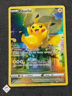 Pikachu GG30/GG70 - Crown Zenith Galarian Gallery Holo Pokemon TCG NM - Image 1