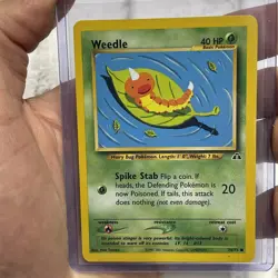 Pokemon Weedle 70/75 2001 Neo Discovery Unlimited Common Pokemon NM/MT Vintage - Image 1