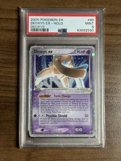 Pokemon Deoxys ex (Defense Forme) 99/107 Deoxys Holo PSA 9 Mint - Image 1