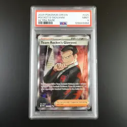 PSA 9 Team Rocket's Giovanni 225/182 Pokemon Destined Rivals Full Art Graded - Image 1