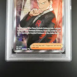 PSA 9 Team Rocket's Giovanni 225/182 Pokemon Destined Rivals Full Art Graded - Image 3