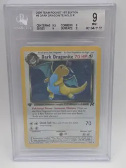 Pokemon Dark Dragonite Team Rocket 1st Edition Holo #5 BGS 9 Mint - Image 1