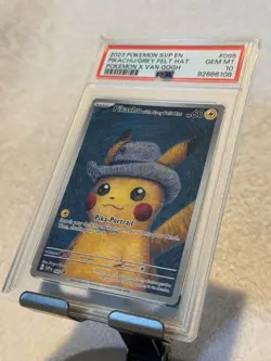 2023 POKEMON SVP EN-SV BLACK STAR PROMO #085 PIKACHU WITH GREY FELT HAT PSA 10!! - Image 5