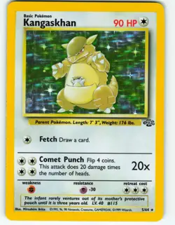 Kangaskhan - Holo - 5/64 Jungle Set - Pokemon TCG - 1999 - Image 1