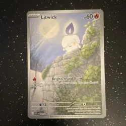 Litwick 101/086 Sv: White Flare Illustration Rare Full Art Holo 60 HP Pokemon T… - Image 1