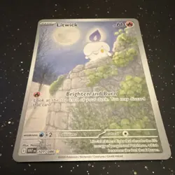 Litwick 101/086 Sv: White Flare Illustration Rare Full Art Holo 60 HP Pokemon T… - Image 2