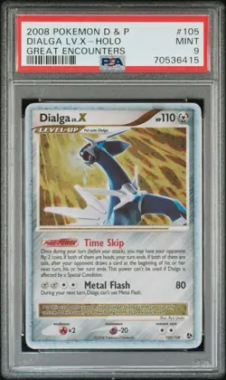 Pokemon TCG Dialga Lv.X 105/106 Great Encounters! PSA 9! - Image 1