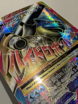 2016 Pokemon Mega Blastoise EX Full Art 102/108 XY Evolutions LP - Image 4