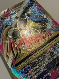2016 Pokemon Mega Blastoise EX Full Art 102/108 XY Evolutions LP - Image 5