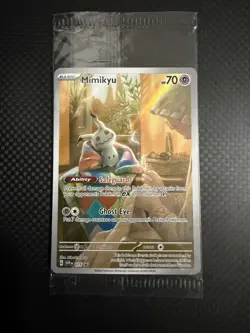Pokemon TCG Mimikyu SVP 075 Paldean Fates ETB Black Star Promo - SEALED - Image 1