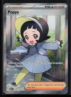 Poppy 220/197 Ultra Rare Trainer SV03: Obsidian Flames Pokemon TCG NM - Image 1