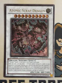 Atomic Scrap Dragon STOR-EN043 1st Edition Ultimate Rare YuGiOh! NM EURO - Image 3