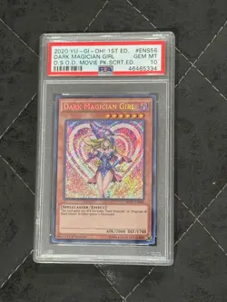 Dark Magician Girl Yugioh 2020 MVP1-ENS56 Secret Rare 1st Edition PSA 10 - Image 1