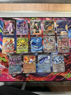 Lot Of 14 Pokemon Cards From Destined Rivals Full Arts And More All Near Mint - Image 1