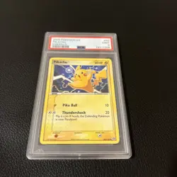 Graded PSA 9 MINT Pikachu 2005 Pokemon Card 60/106 EX Emerald - Image 2