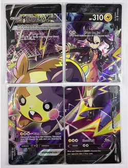 💥 Morpeko V-Union 4 Card Set SWSH287-290 Black Star Promo Pokemon TCG HOLO - Image 1