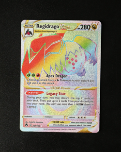 Pokemon Card TCG - Regidrago VSTAR 201/195 Silver Tempest - Rainbow Rare - LP ⭐ - Image 1