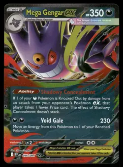 Pokemon Cards Mega Gengar ex 056/094 Phantasmal Flames Double Rare NM *2 - Image 1