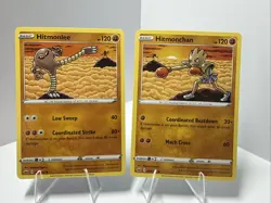 Hitmonlee & Hitmonchan, Connected Scene 2 Card Set, SWSH Base Set Pokemon TCG - Image 1