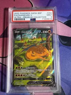 Charizard V SWSH260 SWSH: Sword & Shield Promo Cards Holo PSA 9 - Image 1